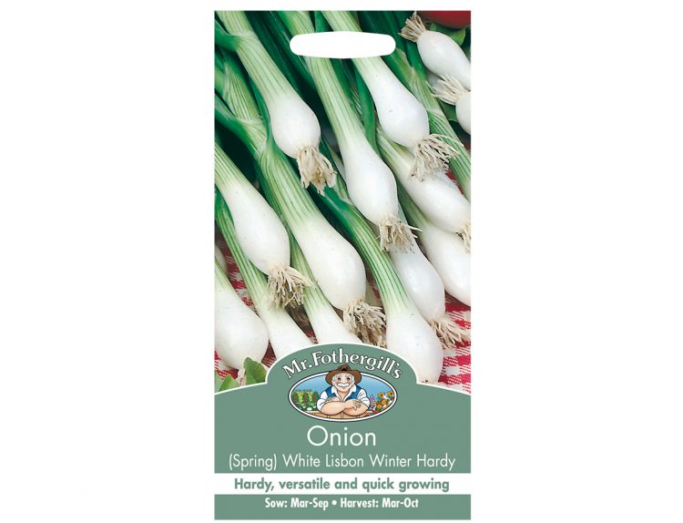 Onion Seeds (Spring) White Lisbon Winter Hardy - image 1