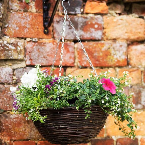 14" Rattan Hanging Basket - image 2