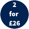 2 For £26