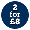 2 for £8