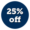 25% off