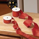 38mm Sparkle Premium Ribbon  3m - Red