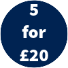 5 For £20