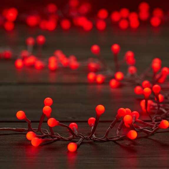 500 LED Ball Cluster Lights - Red  LV