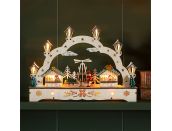 6 Bulb Arch Wooden Silhouette Christmas Market