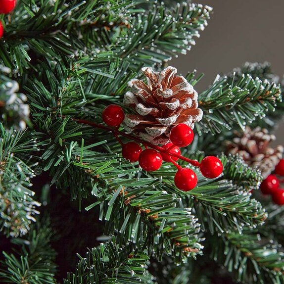 6ft InLit Frosted Pine BerryCone - image 3