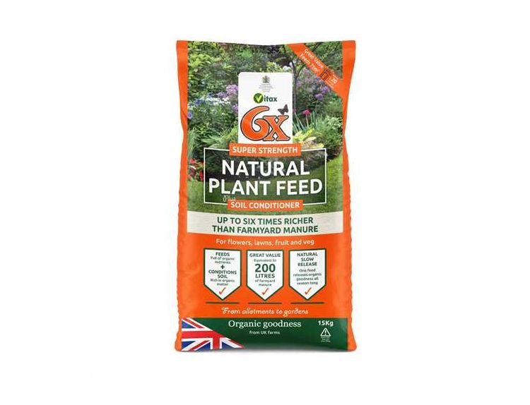 6X Natural Plant Feed Soil Conditioner 15kg