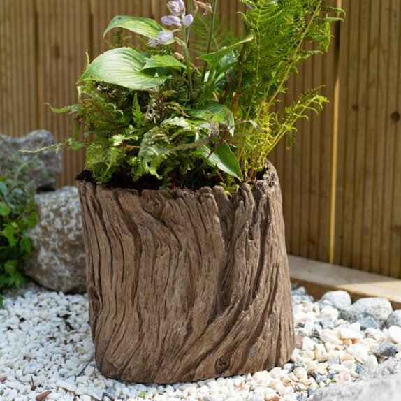 Apta Driftwood Log Planter - 34CM - image 2