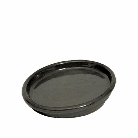Apta Glazed Saucer - Black