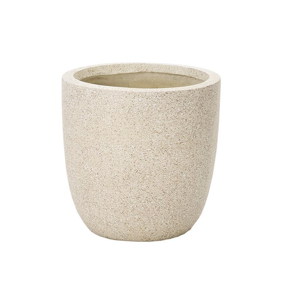 Apta Granito Egg Pot 25cm Beige or Grey - image 2