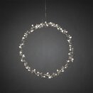 Artifical Silver Metal Wreath 45cm