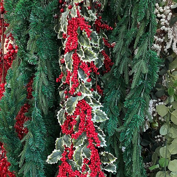 Artificial Garland HollyBerry 180cm - image 2