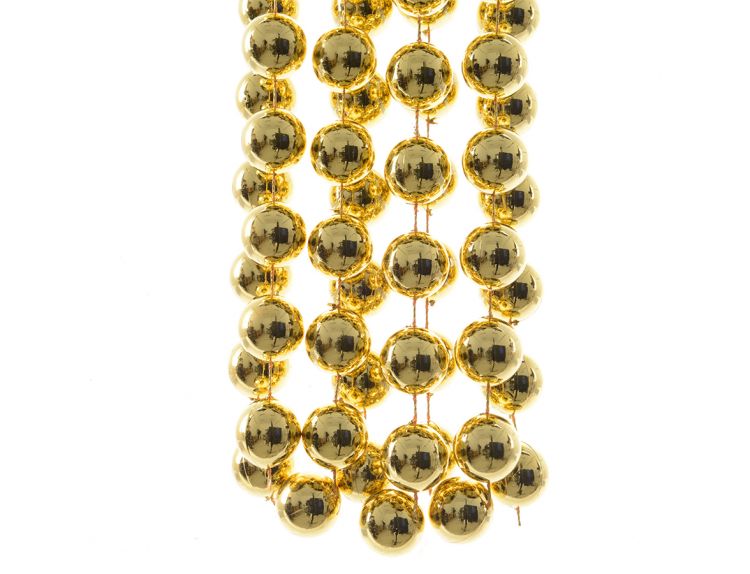 Artificial Garland Light Gold Beads 270cm