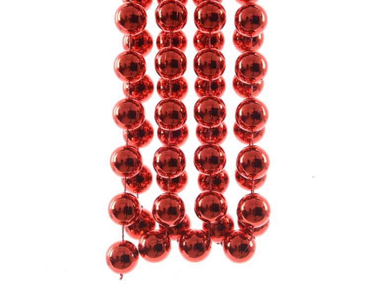 Artificial Garland Red beads  270cm