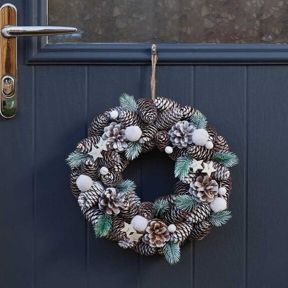 Artificial Wreath FrostPine 36 cm - image 1