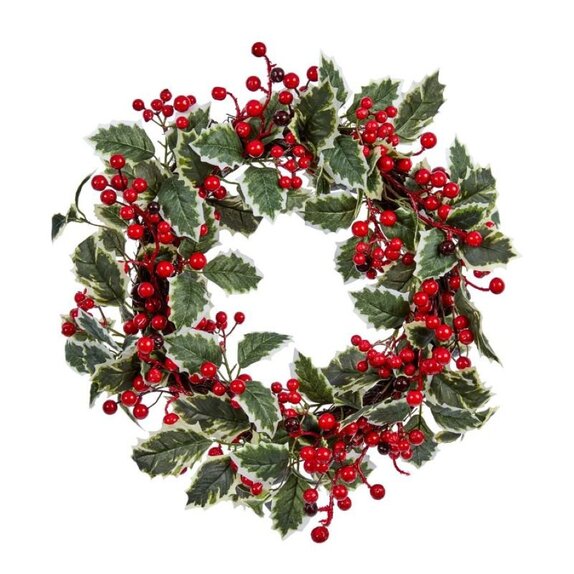 Artificial Wreath HollyBerry 50cm - image 2