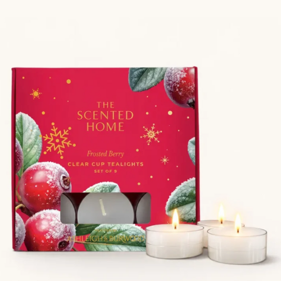 Ashleigh and Burwood - Frosted Berry Tealights 9 pk