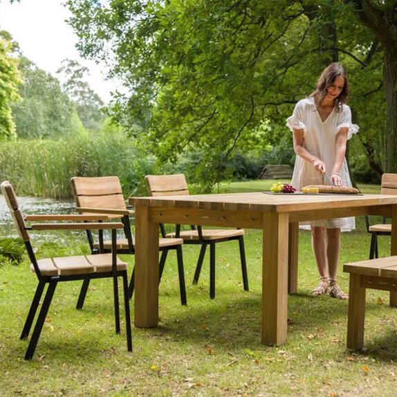Barlow Tyrie Titan 6 Seat Set (180 table, 4 Chairs and 1 bench) - image 1