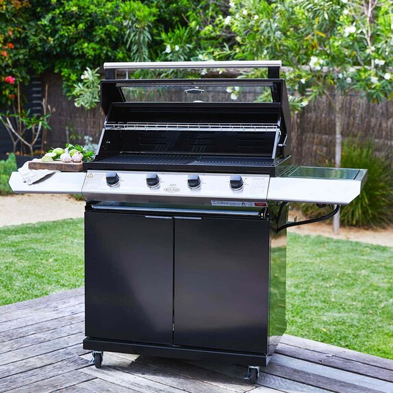 Beefeater 1200E 4 Burner Gas Barbecue Side Burner & Trolley