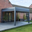 Belfort Gazebo 3x3m with pull down roller blinds & LED (assembled)
