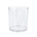 Bluebells Sand Blasted Clear Glass Tumbler  