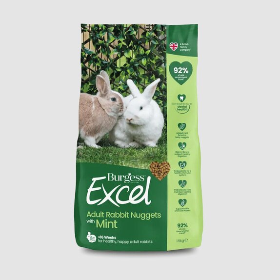 Burgess Excel Rabbit Nuggets + Mint 1.8kg