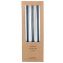 Candle Metallic Silver Taper Dinner Box/4