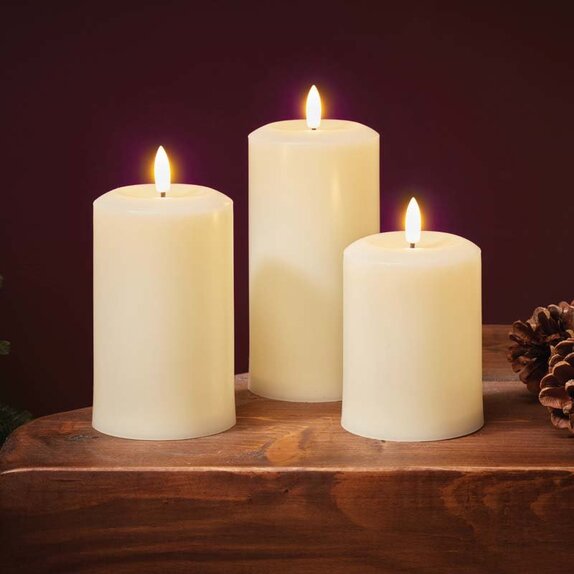 Candle Pillar 13cm - Cream