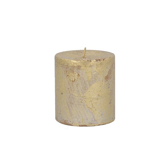 Candle Pillar Gold 7cm