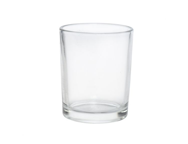 Candle Pot Clear Glass