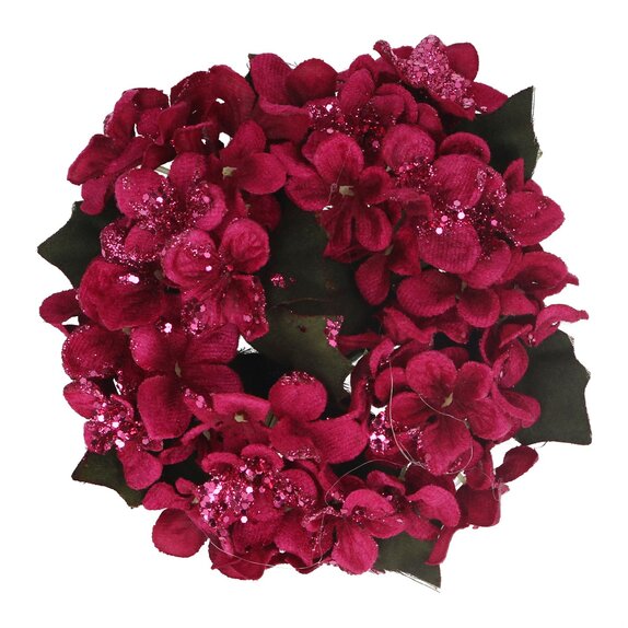 Candle Ring Fuchsia Hydrangea small - image 1