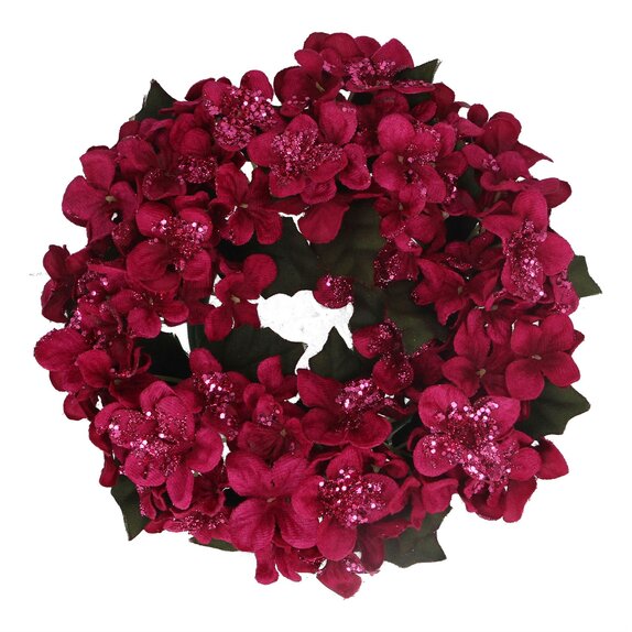 Candle Ring Fuchsia Hydrangea small - image 2