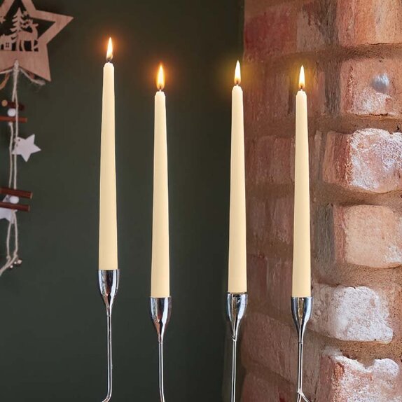 Candle Tapered 10pk - Cream