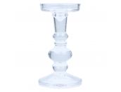 Candlestick Clear Glass Ball large