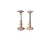 Candlestick Mango Wood 30cm