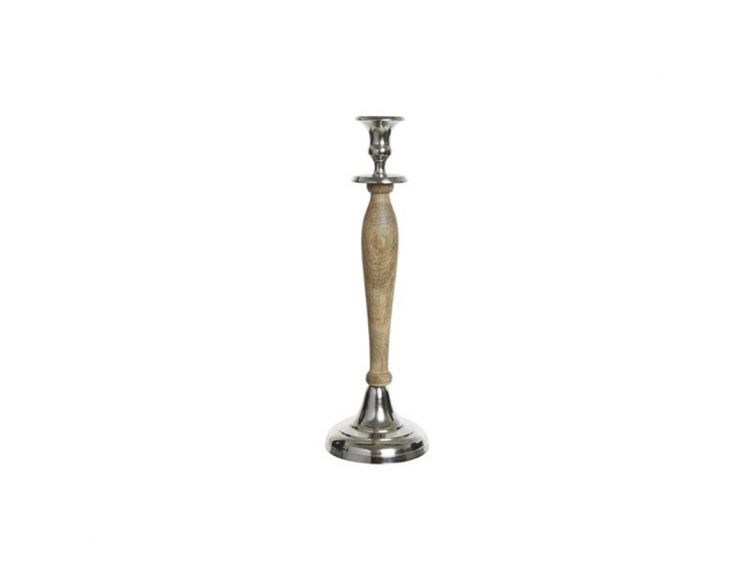 Candlestick Wood & Metal