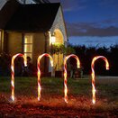 Candy Cane LED Stake Lights 25cm