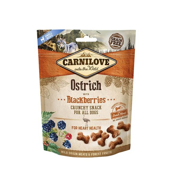 Carnilove Dog Treat Ostrich/Blackberries 200g