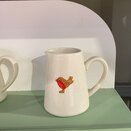 Ceramic Mini Jug with Robin