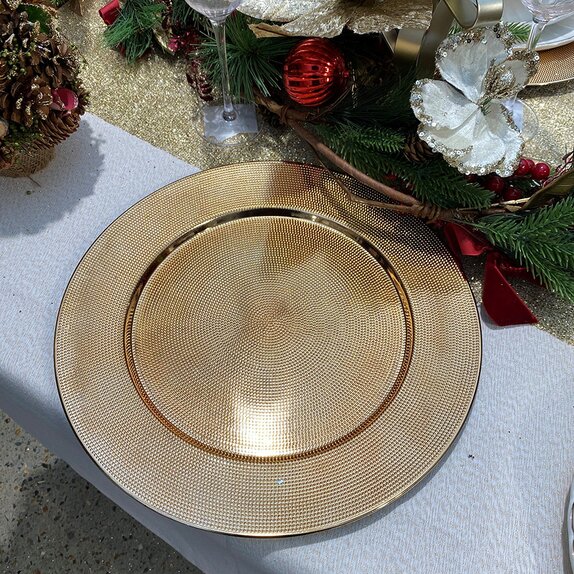 Charger Plate Metallic Gold