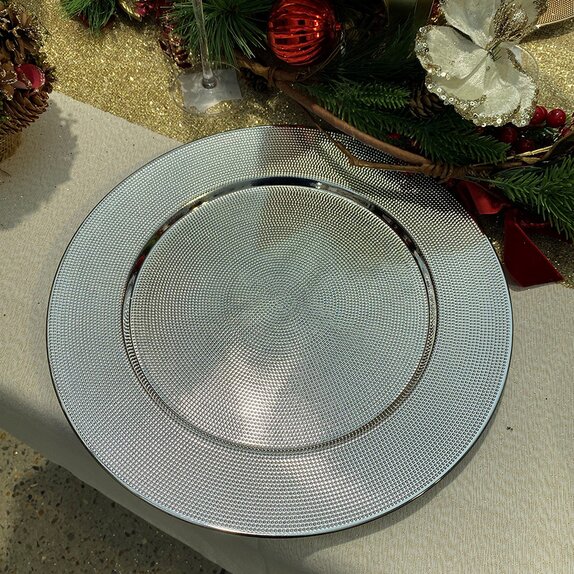 Charger Plate Metallic Silver
