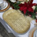 Charger Plate Mila Oval Gold