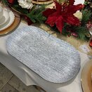 Charger plate Mila Oval Silver