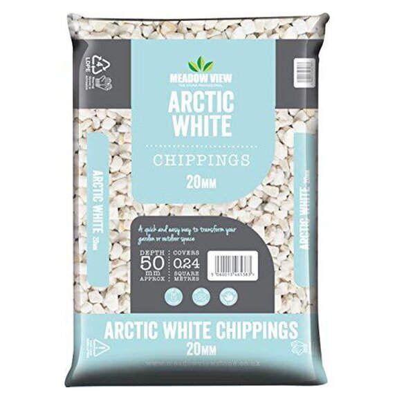 Chippings Arctic White 20mm
