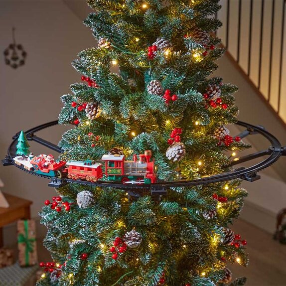 Christmas Tree Train Set