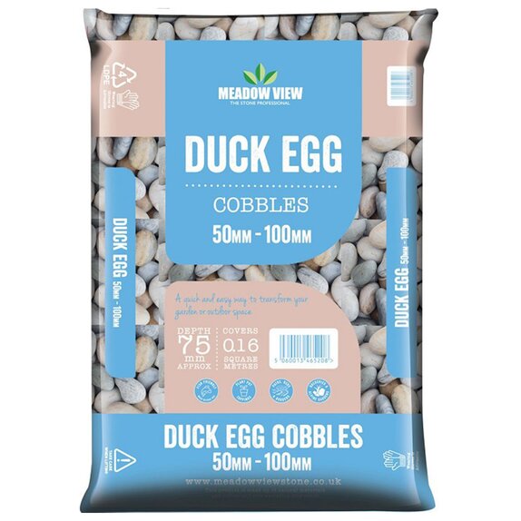 Cobbles Duck Egg 50-100mm