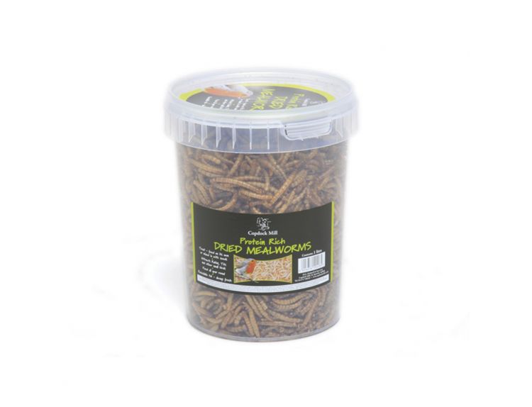 Copdock Dried Mealworms 1 litre tub