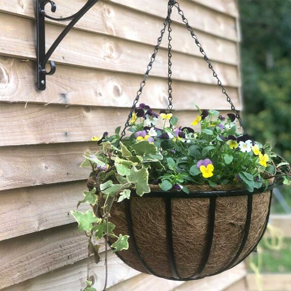 Country Forge Oxford Hanging Basket with Coco Liner 16" - image 1