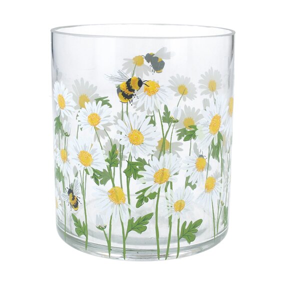 Daisy/Bee Glass Nite Lite Pot, Lge