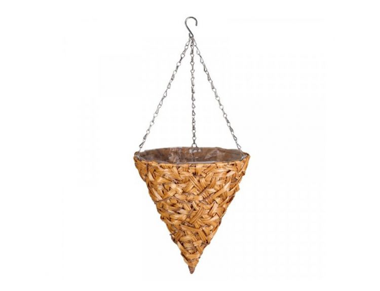 Déco Faux Rattan Cone 14" - image 1